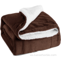 Lilac Double Soper Soft Luxurious Plush Sherpa Blanket